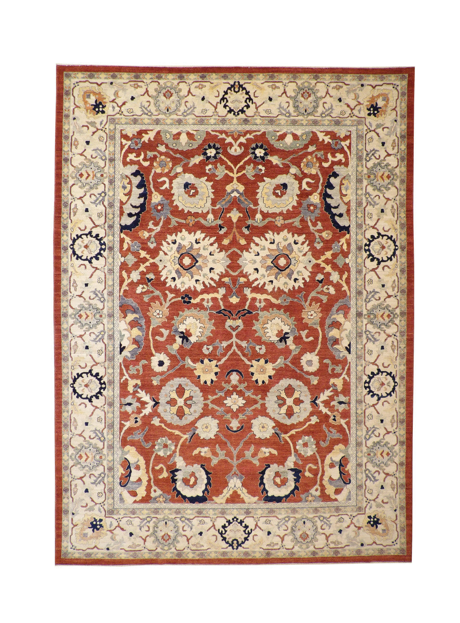 10x14 Oushak Hand-Knotted Wool rug, Rug #b-141