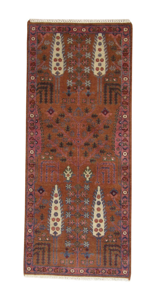 2x6 Tribal Hand-Knotted Wool rug, Rug #101-20307