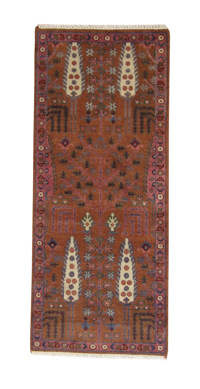 2x6 Tribal Hand-Knotted Wool rug, Rug #101-20307