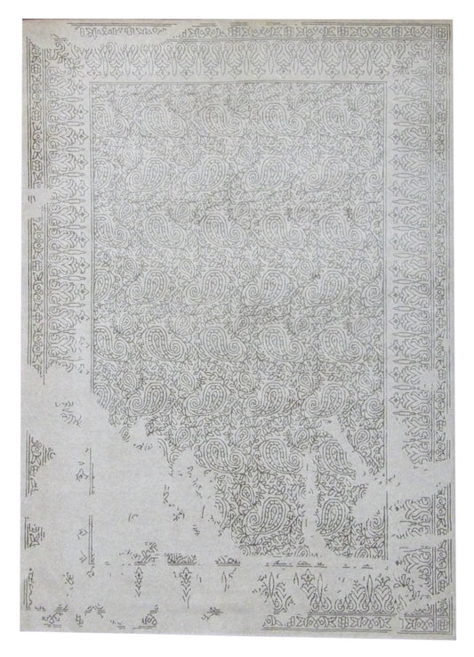 5x8 Transitional Hand-Knotted Silk rug, Rug #101-834