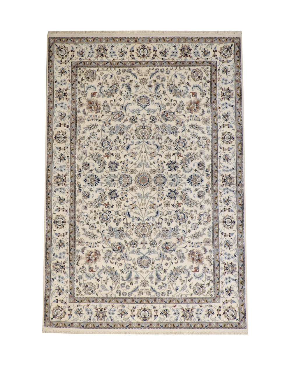 6x9 Antique Hand-Knotted Silk rug, Rug #101-2379