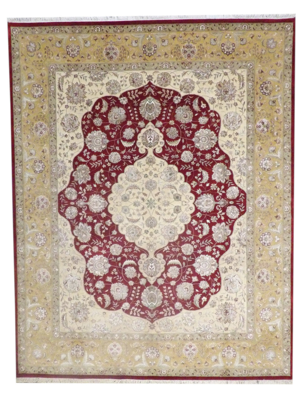 8x10 Traditional Hand-Knotted Silk rug, Rug #101-11141