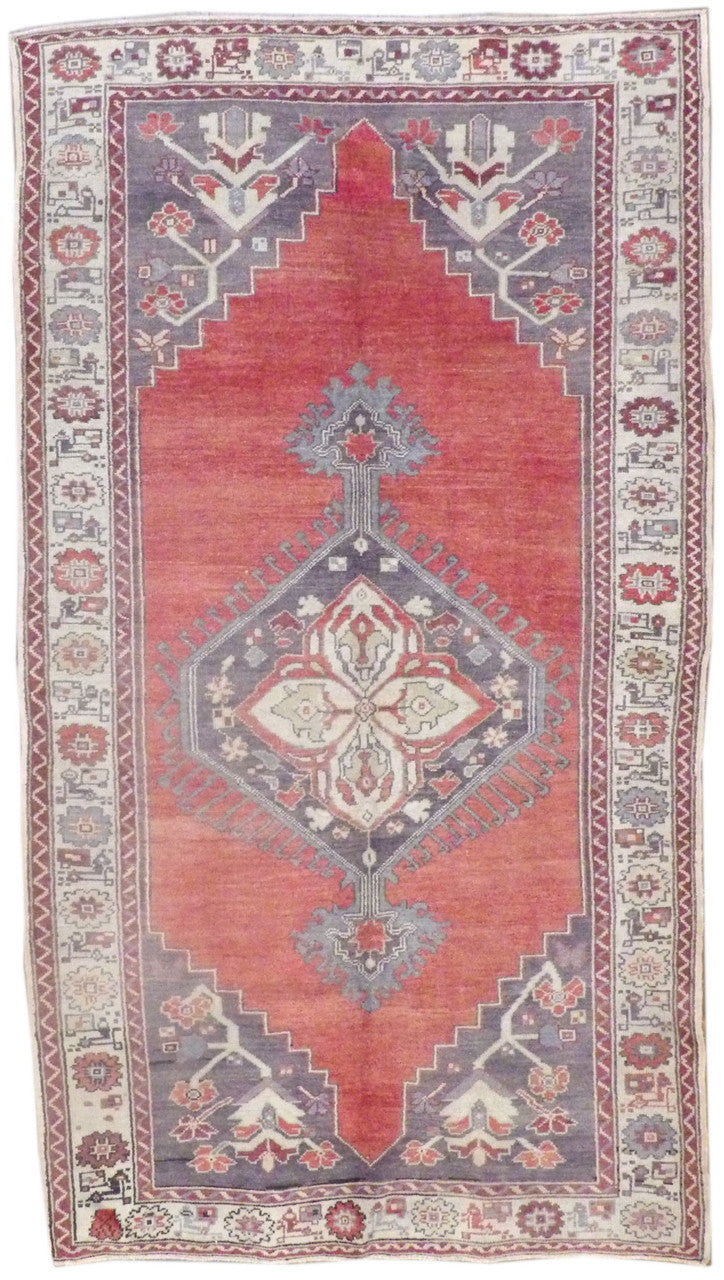 6x10 Antique Hand-Knotted Wool rug, Rug #101-1041