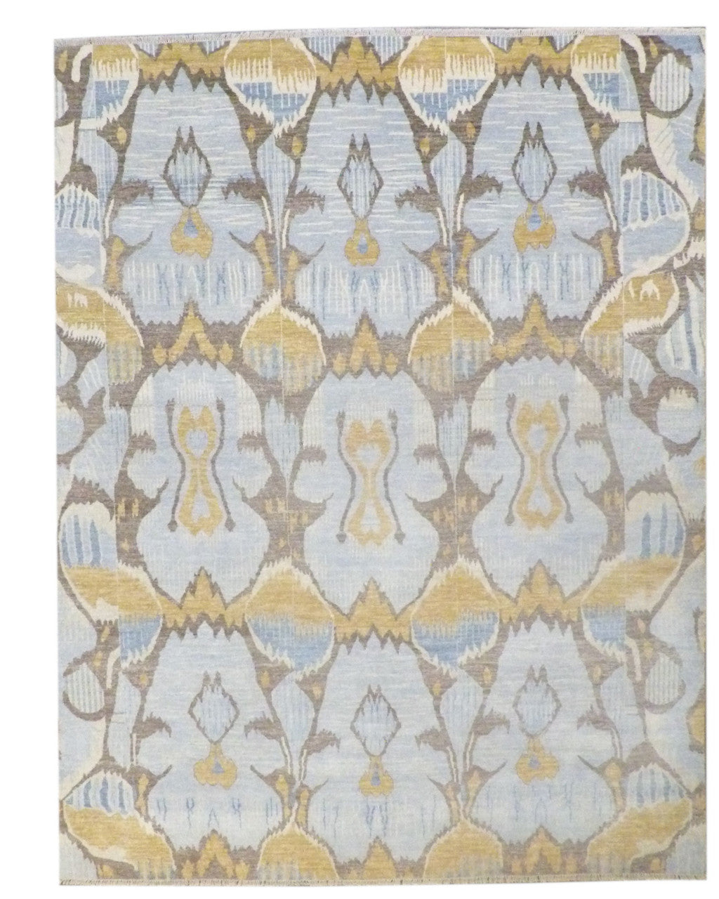 8x10 Ikat Hand-Knotted Wool rug, Rug #101-1081
