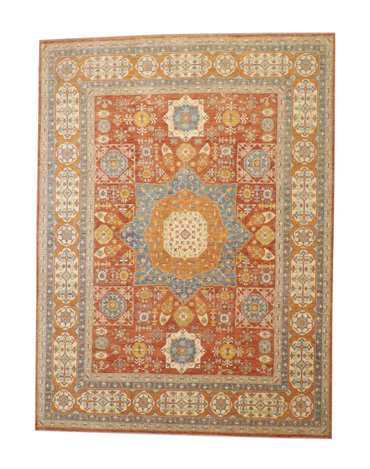 9x12 Tribal Hand-Knotted Wool rug, Rug #101-5105