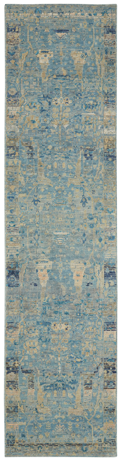 9' x 12' Transitional Hand-Knotted Silk rug, Rug #KT13600