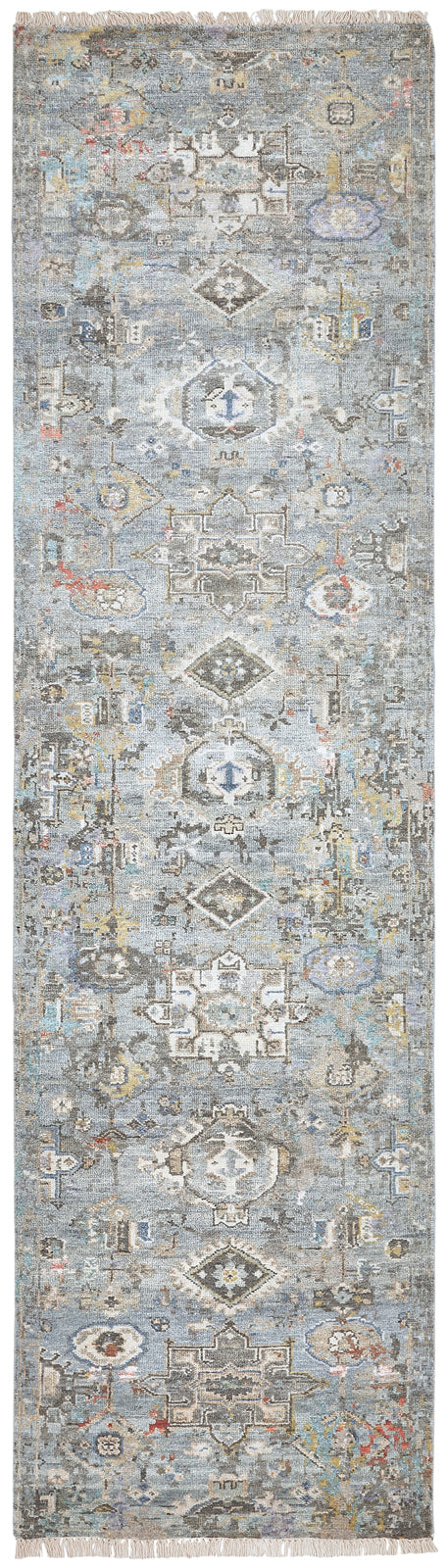 9' x 12' Transitional Hand-Knotted Silk rug, Rug #KH3470