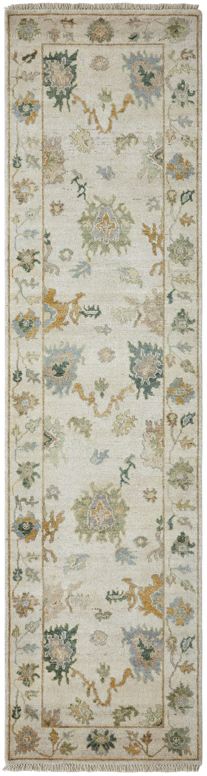 9' x 12' Oushak Hand-Knotted Silk rug, Rug #AA9050
