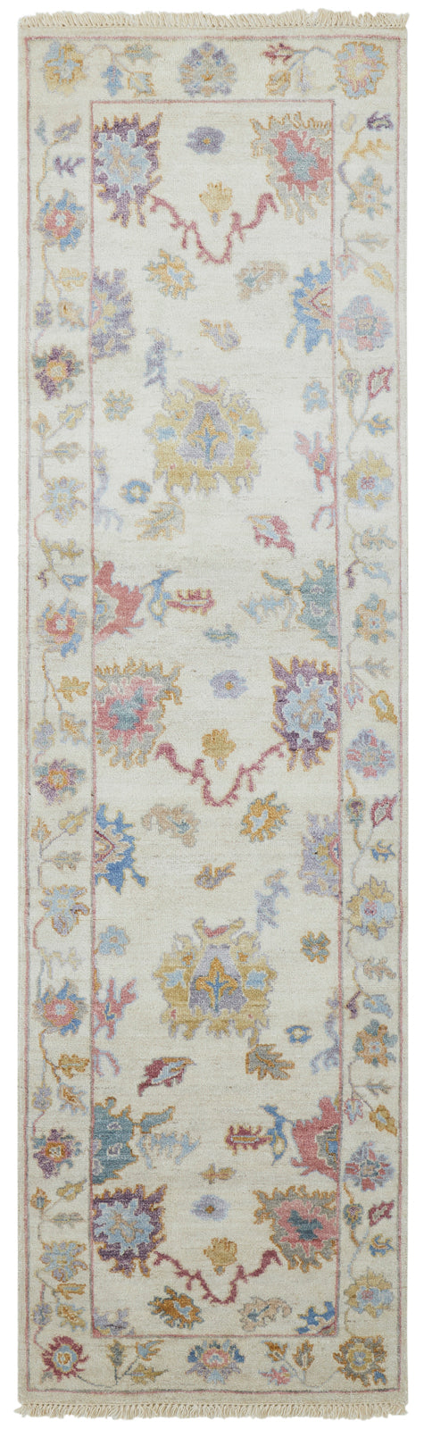 9' x 12' Oushak Hand-Knotted Silk rug, Rug #AA8990