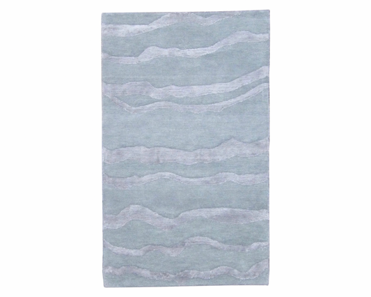 3x5 Modern Hand-Knotted Silk rug, Rug #101-162