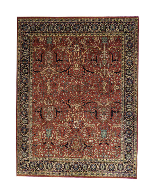 9x12 Antique Hand-Knotted Wool rug, Rug #101-20202
