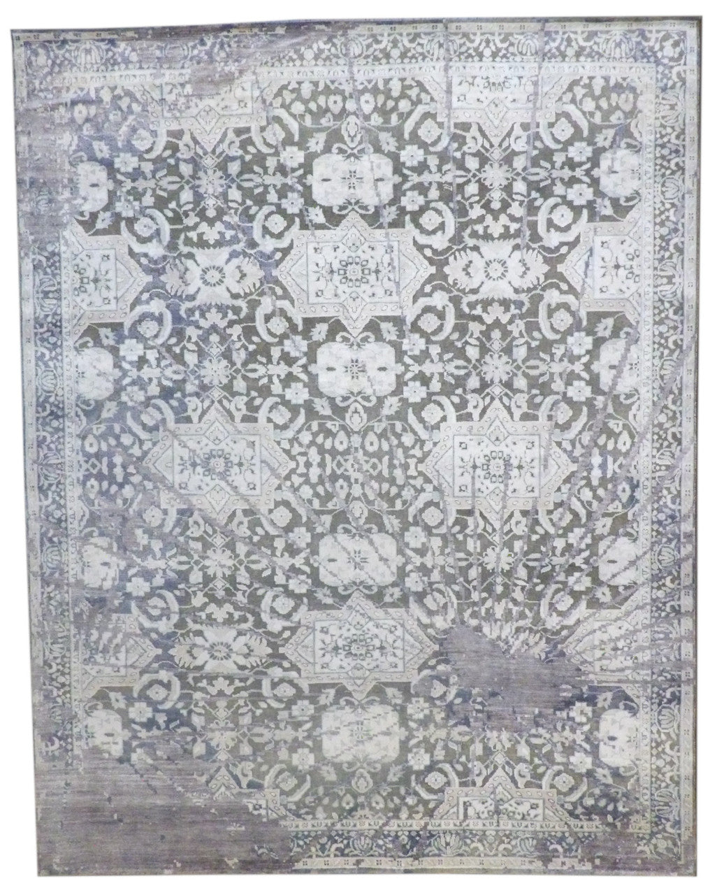 8x10 Transitional Hand-Knotted Silk rug, Rug #101-11306