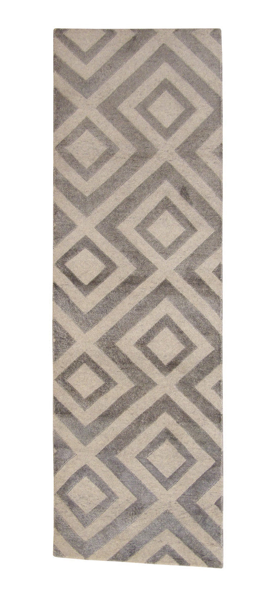 2x8 Modern Hand-Knotted Silk rug, Rug #101-2050