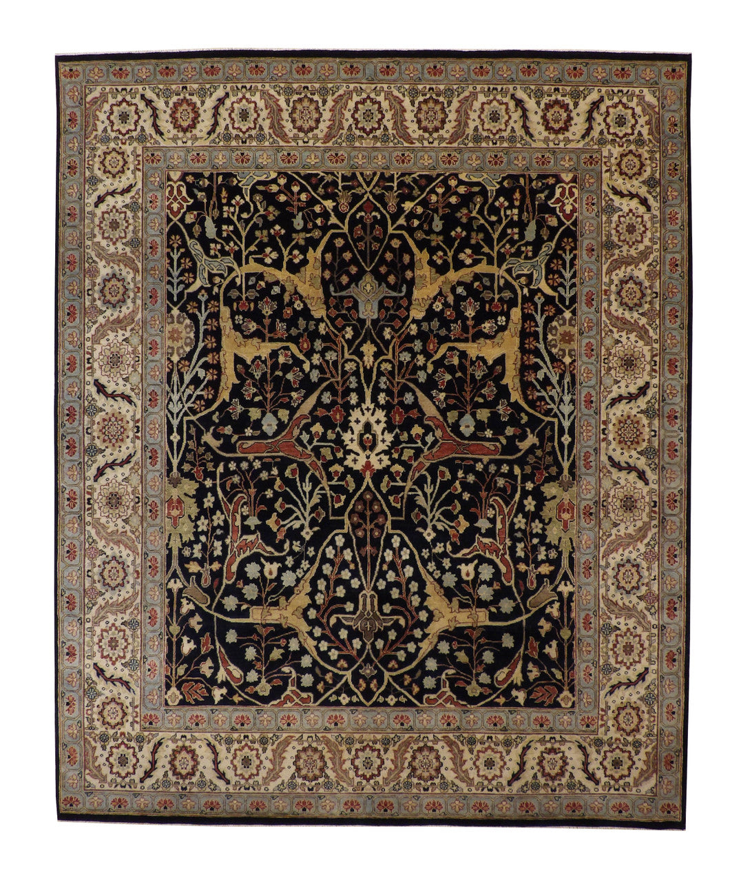 8x10 Antique Hand-Knotted Wool rug, Rug #101-20218