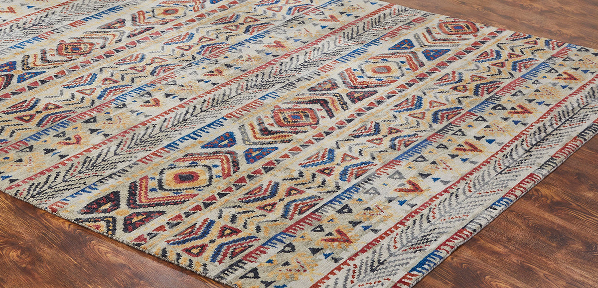 4' x 6' Southwestern Hand-Knotted Wool rug, Rug #MV7270