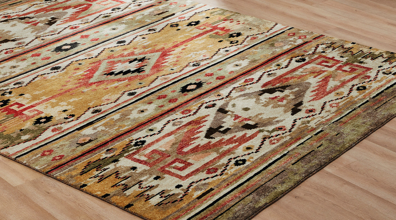 4' x 6' Southwestern Hand-Knotted Wool rug, Rug #MV7320