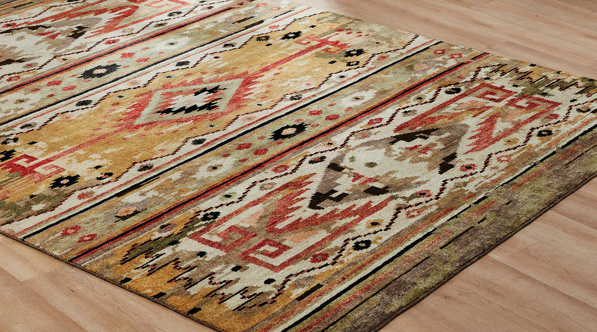 4' x 6' Southwestern Hand-Knotted Wool rug, Rug #MV7320