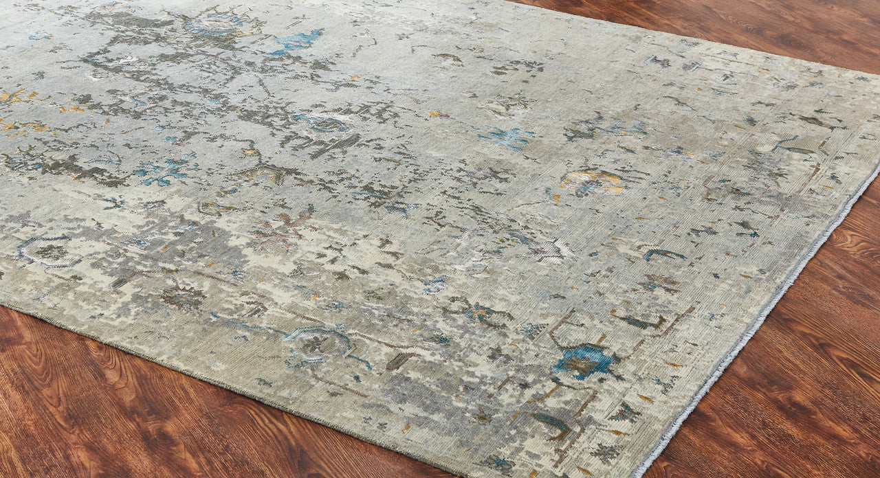 3' x 5' Transitional Hand-Knotted Silk rug, Rug #KD11400