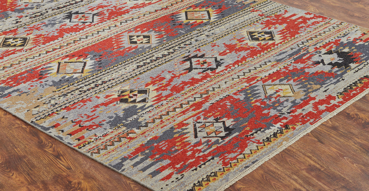 4' x 6' Transitional Hand-Knotted Wool rug, Rug #SK11910