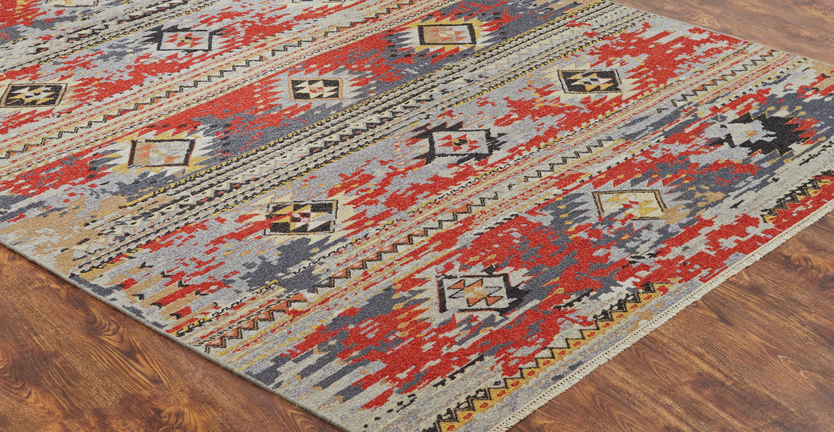 4' x 6' Transitional Hand-Knotted Wool rug, Rug #SK11910