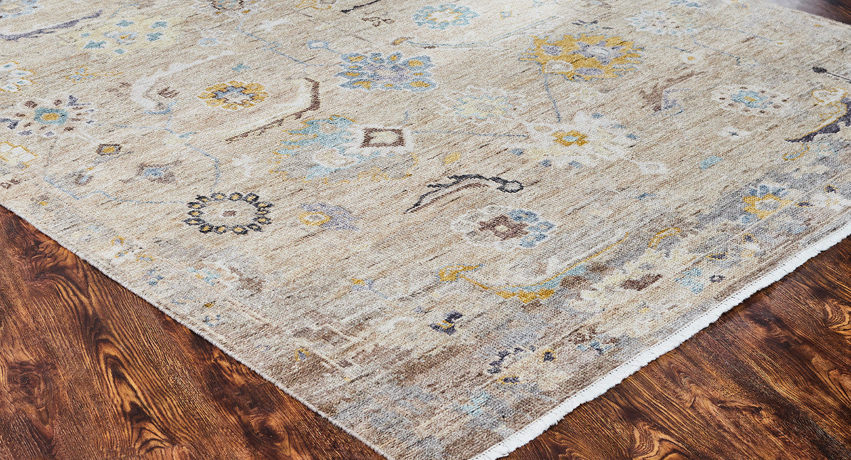 3' x 5' Transitional Hand-Knotted Silk rug, Rug #AM10050