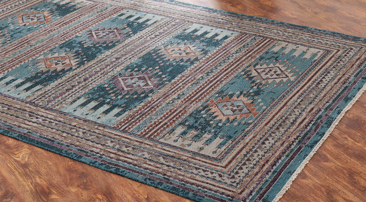 4' x 6' Transitional Hand-Knotted Wool rug, Rug #SK11870