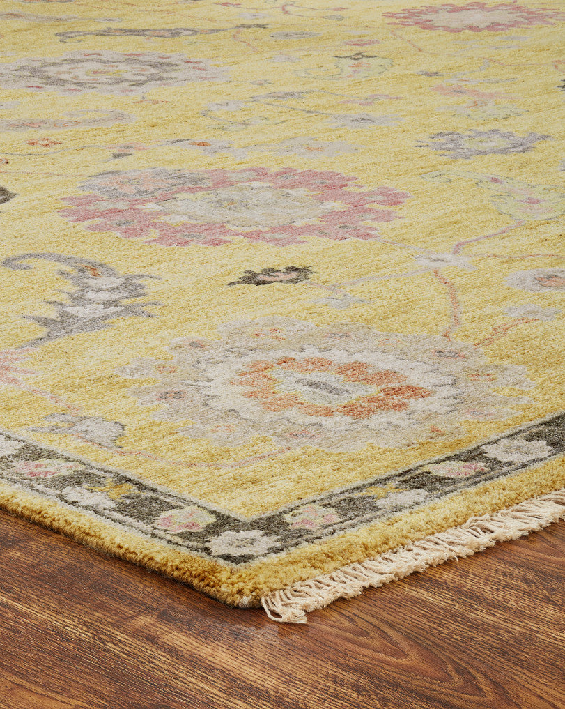 3' x 5' Oushak Hand-Knotted Silk rug, Rug #AA9030