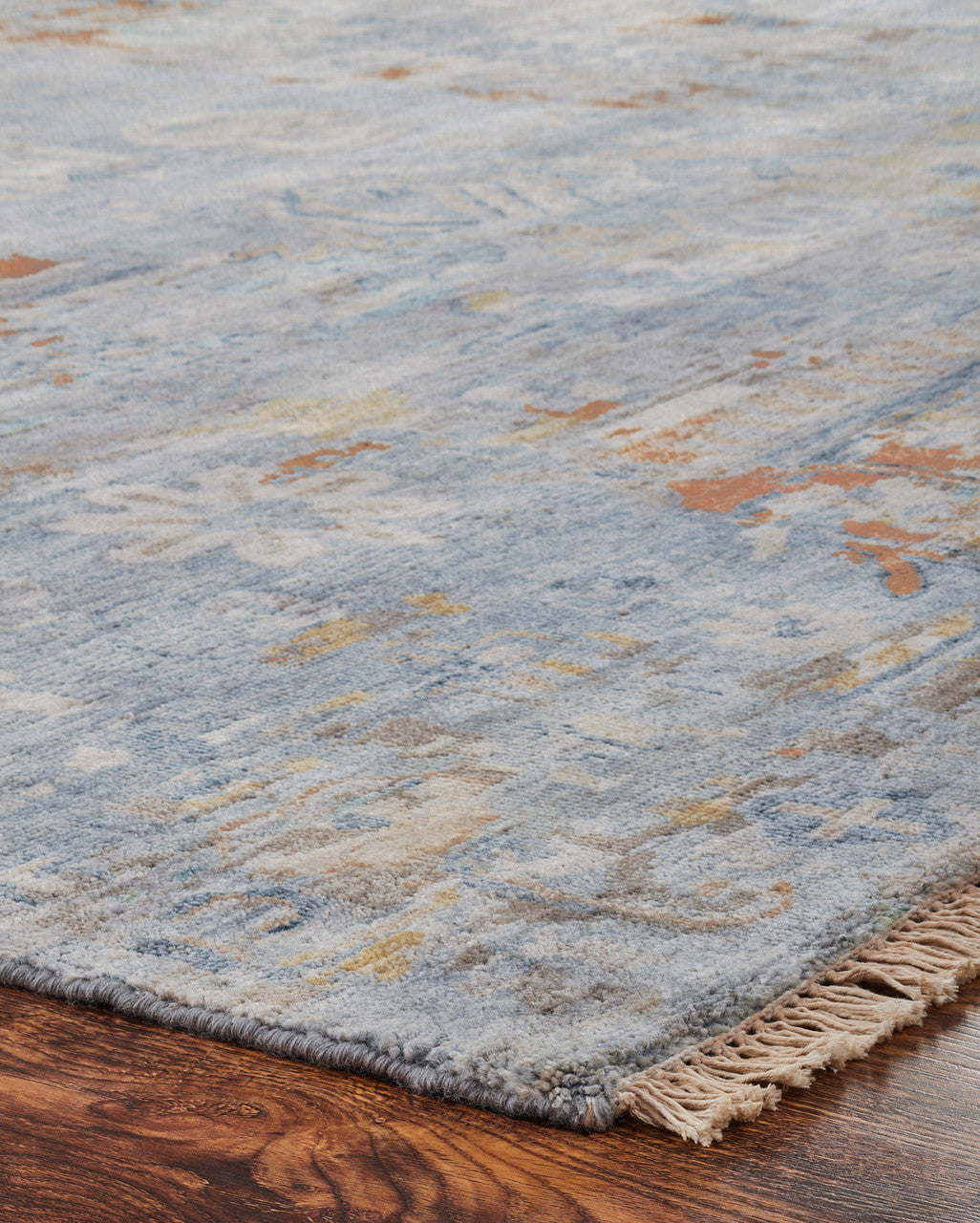 3' x 5' Transitional Hand-Knotted Silk rug, Rug #KH3460