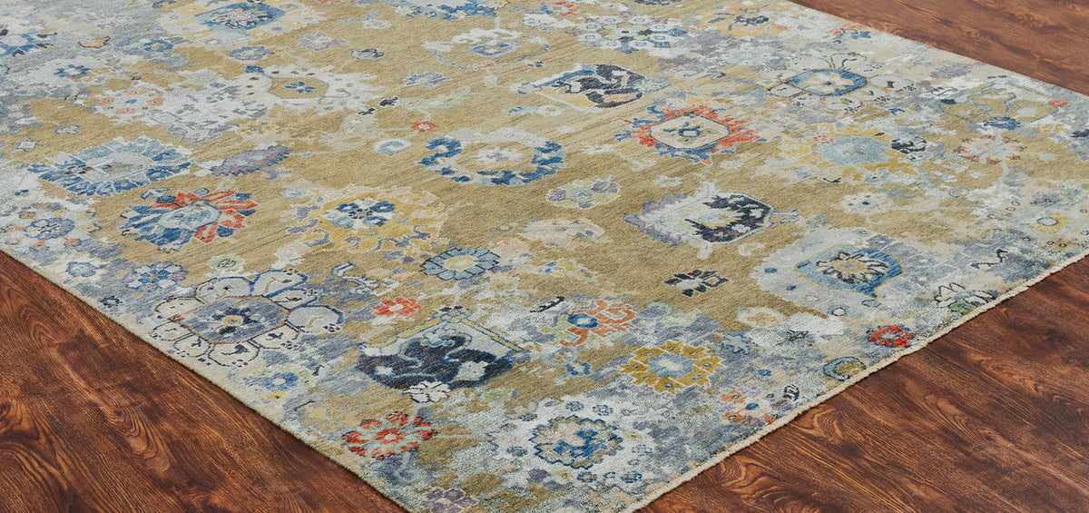 4' x 6' Oushak Hand-Knotted Silk rug, Rug #CR9360