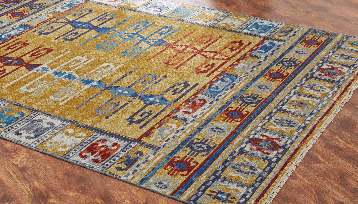 4' x 6' Transitional Hand-Knotted Wool rug, Rug #SK11860