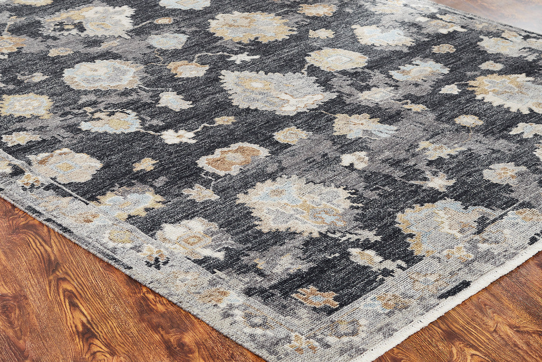 3' x 5' Transitional Hand-Knotted Silk rug, Rug #AM10070