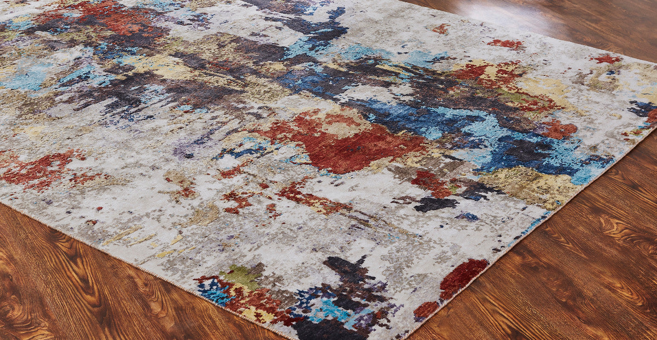 3' x 5' Modern Hand-Knotted Silk rug, Rug #JN0810