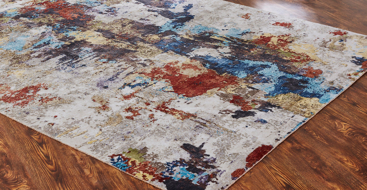 3' x 5' Modern Hand-Knotted Silk rug, Rug #JN0810