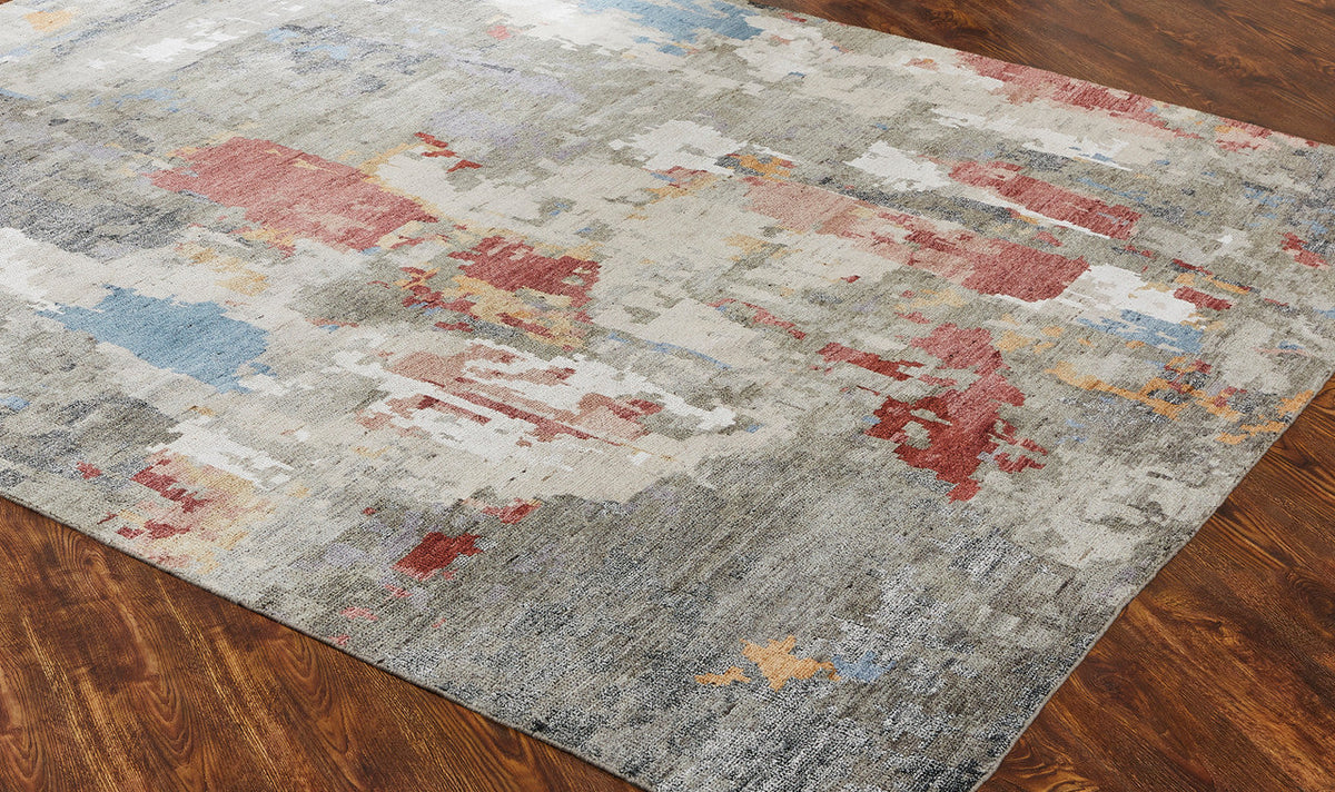 3' x 5' Modern Hand-Knotted Silk rug, Rug #HW9580