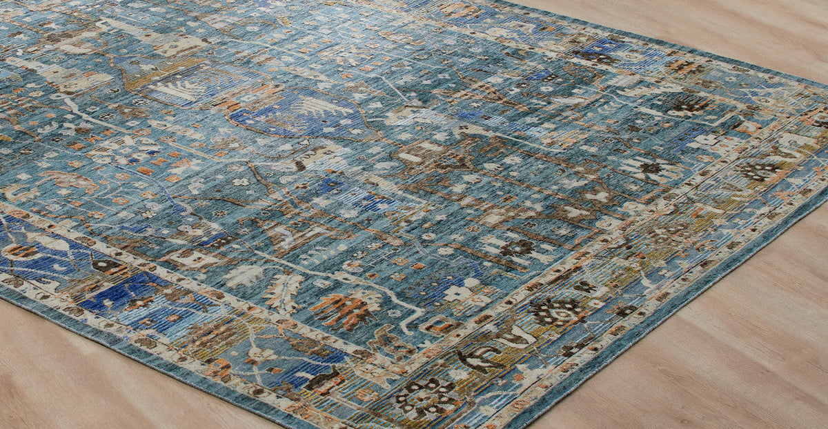 3' x 5' Transitional Hand-Knotted Silk rug, Rug #KT13640