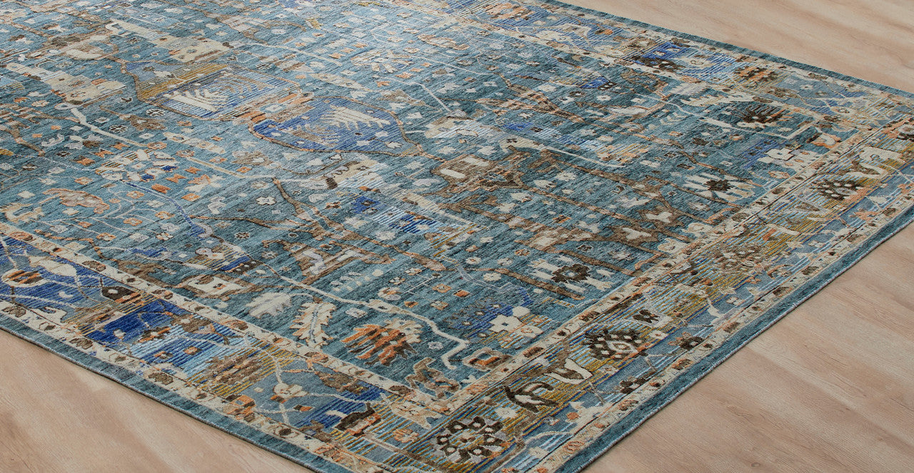 3' x 5' Transitional Hand-Knotted Silk rug, Rug #KT13640