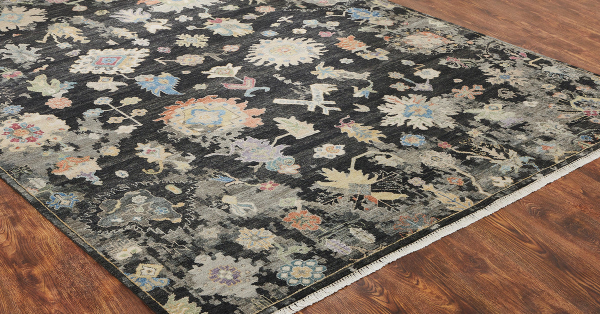 3' x 5' Oushak Hand-Knotted Silk rug, Rug #AK4260