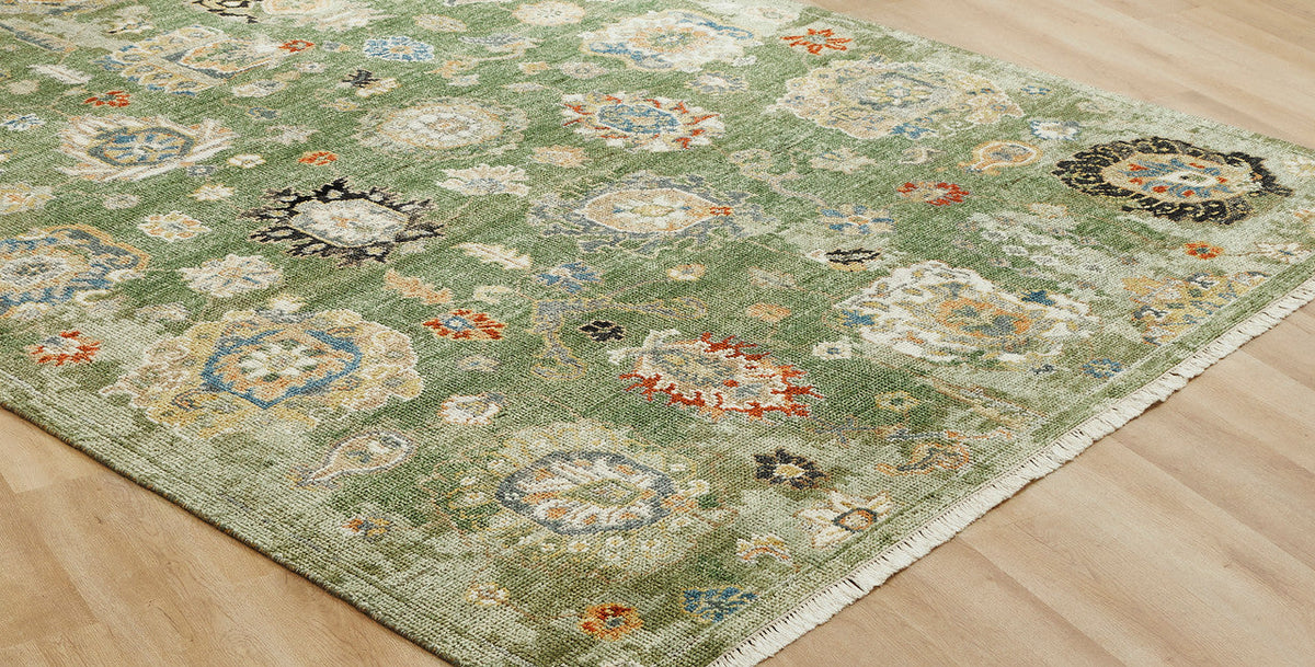 3' x 5' Transitional Hand-Knotted Silk rug, Rug #AM10090