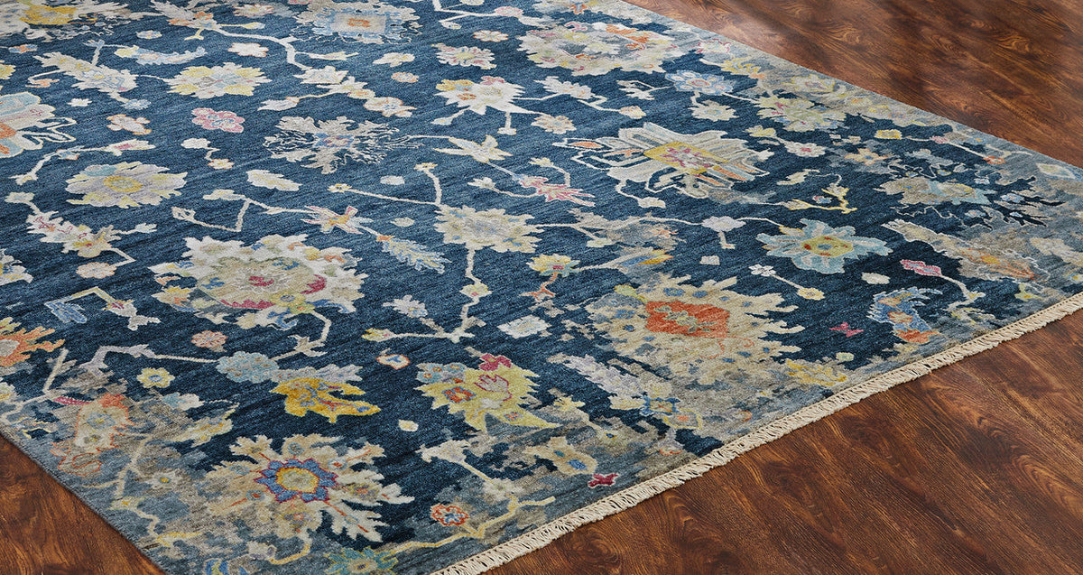 3' x 5' Oushak Hand-Knotted Silk rug, Rug #AK4290