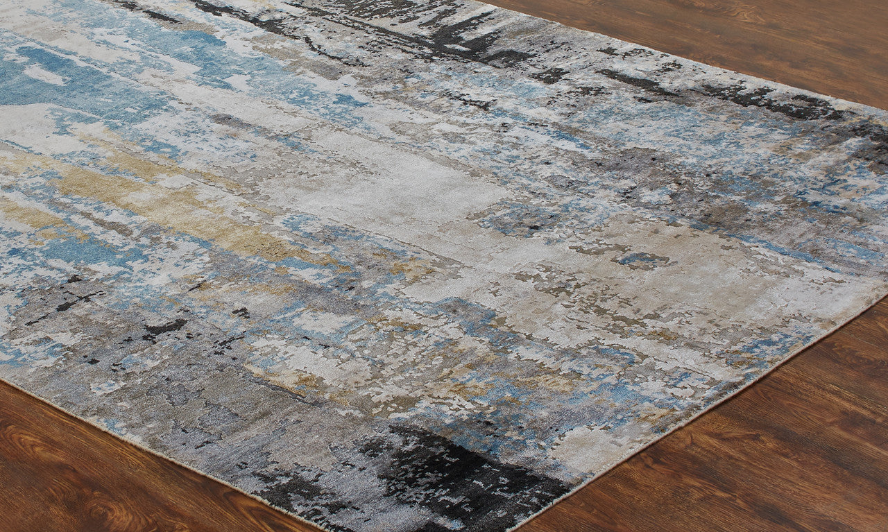 3' x 5' Modern Hand-Knotted Silk rug, Rug #JN3050