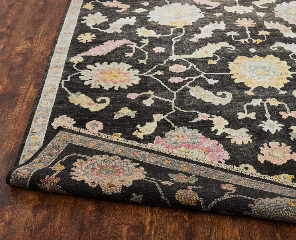 3' x 5' Oushak Hand-Knotted Silk rug, Rug #AA9010