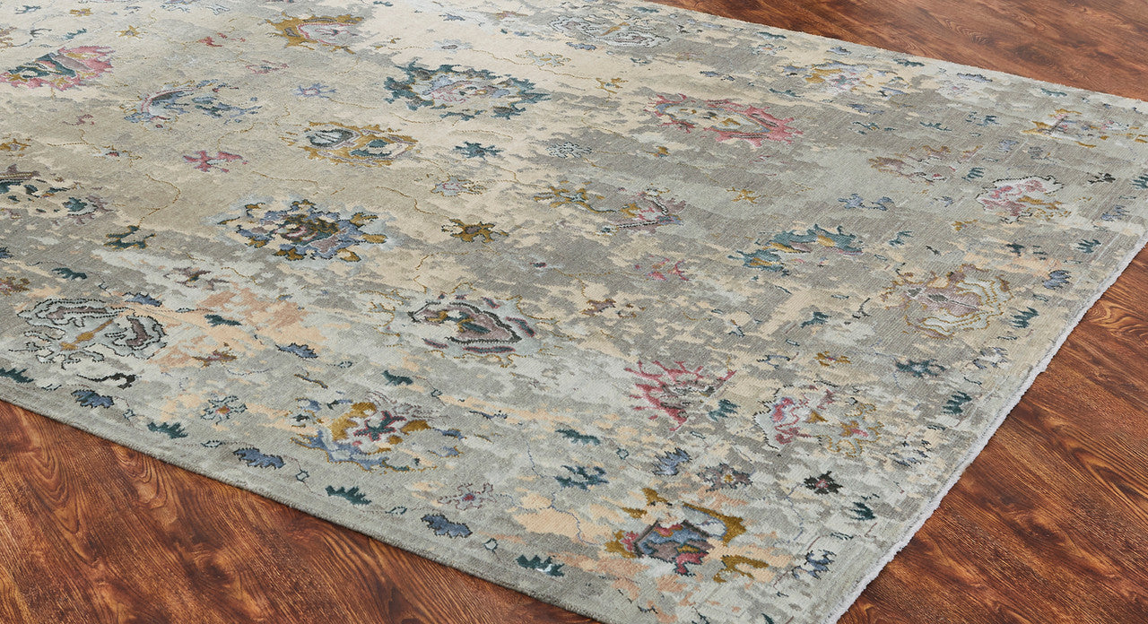 3' x 5' Transitional Hand-Knotted Silk rug, Rug #KD11430