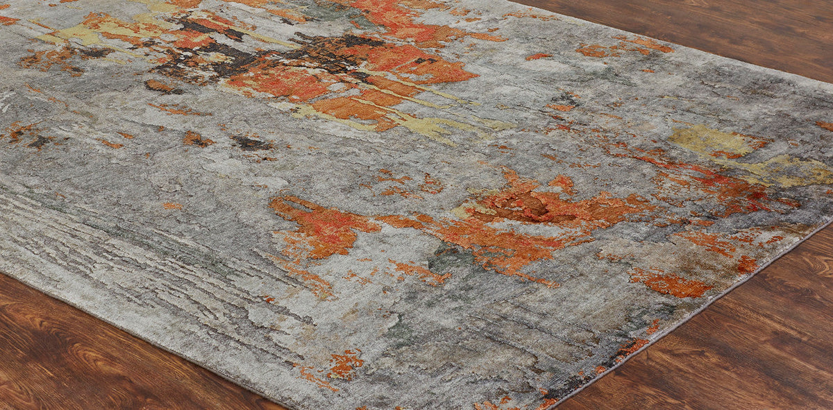 3' x 5' Modern Hand-Knotted Silk rug, Rug #JN3030