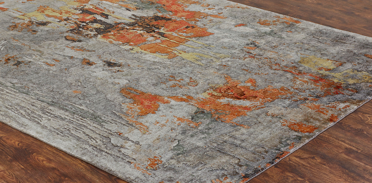 3' x 5' Modern Hand-Knotted Silk rug, Rug #JN3030