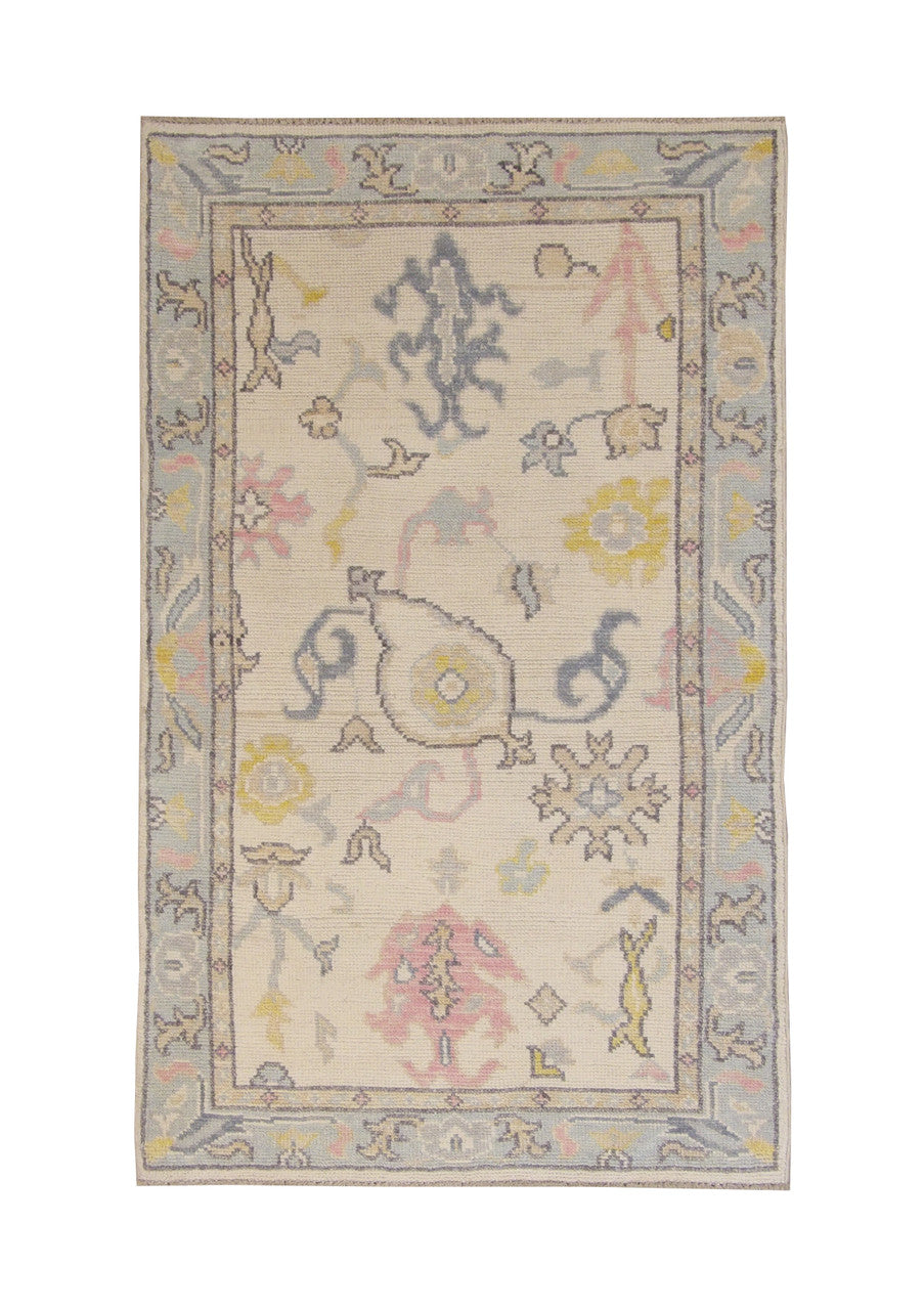 3x5 Oushak Hand-Knotted Wool rug, Rug #101-2093