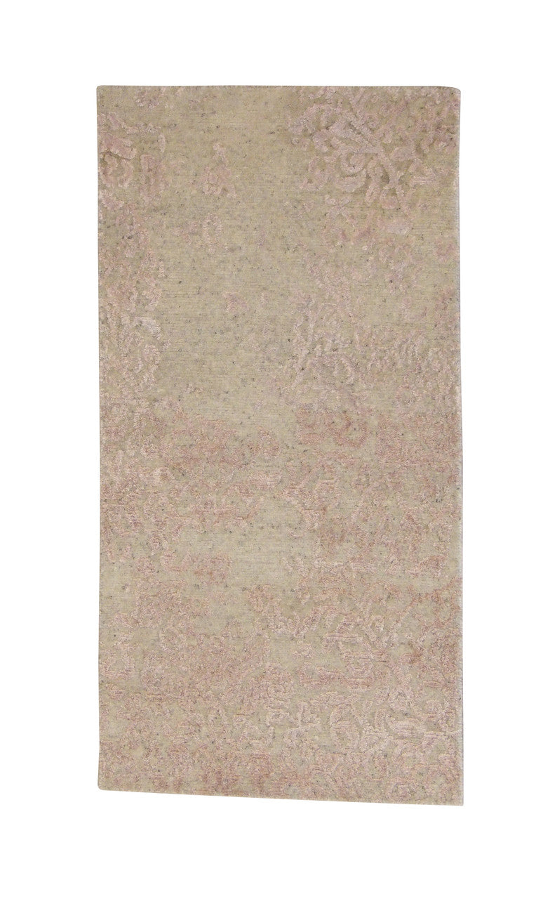 2x4 Transitional Hand-Knotted Silk rug, Rug #101-2044