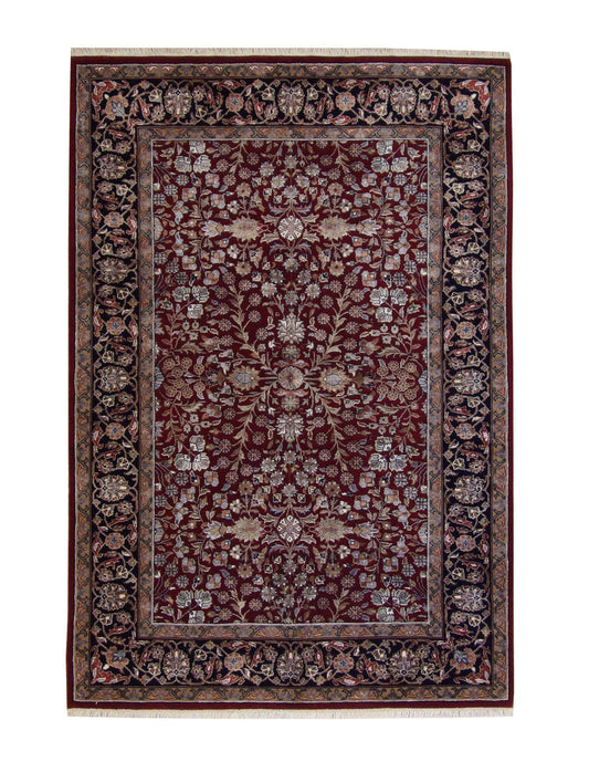 4x6 Traditional Hand-Knotted Silk rug, Rug #101-20224