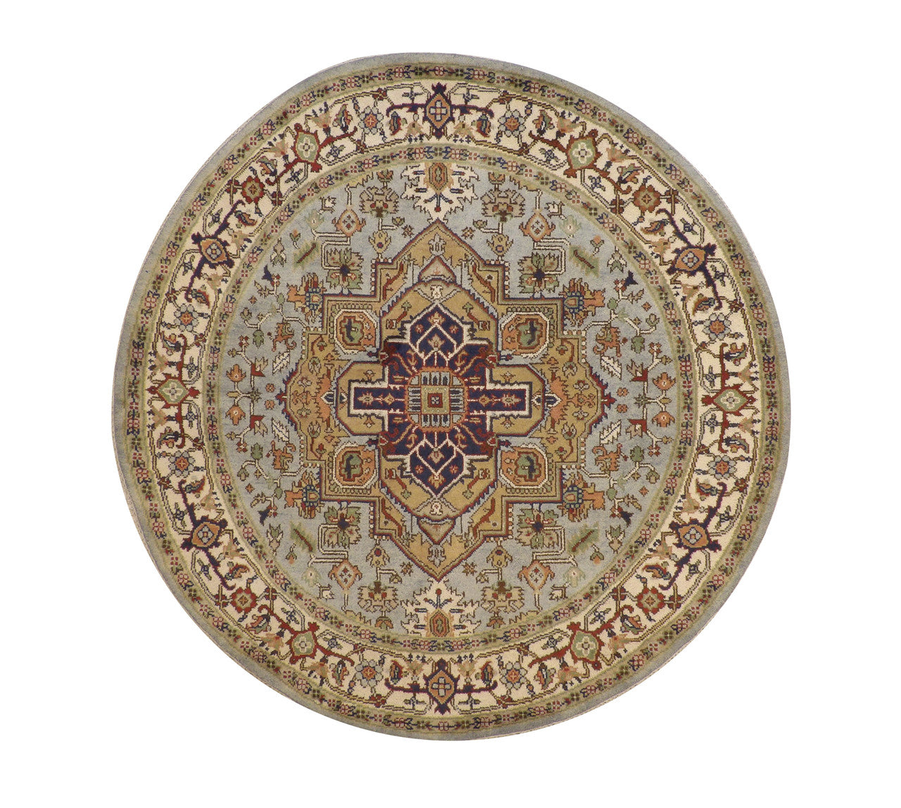 8x8 Tribal Hand-Knotted Wool rug, Rug #101-20272