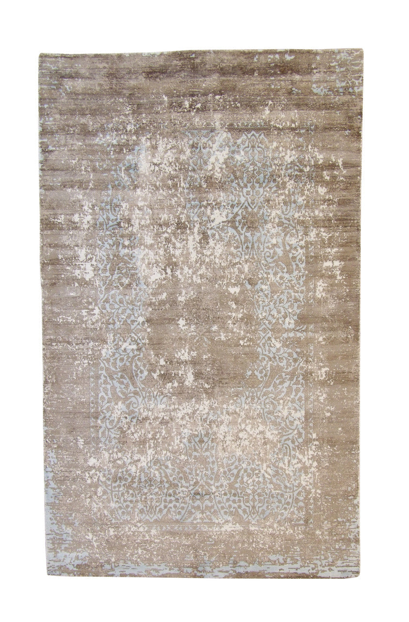 5x8 Modern Hand Loom Silk rug, Rug #101-5143