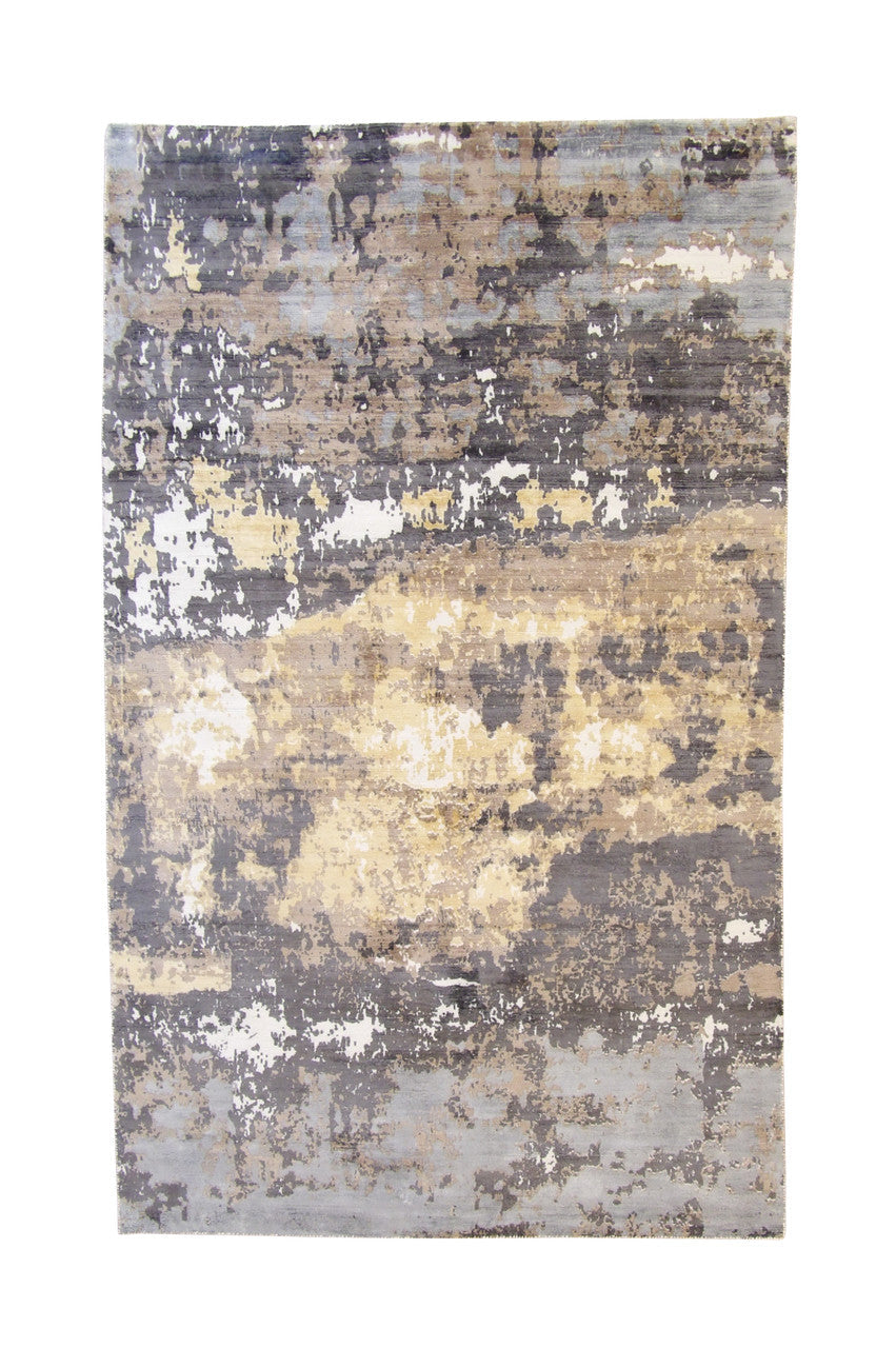 5x8 Modern Hand Loom Silk rug, Rug #101-5135